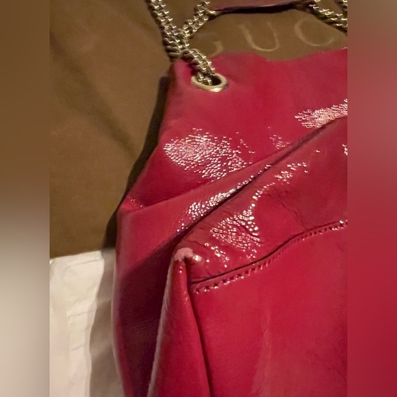 Gucci soho medium chain bag pink patent leather - Picture 2 of 7